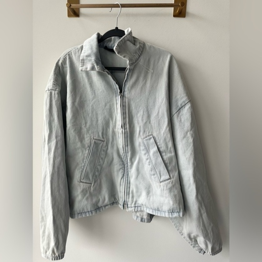 NWOT essentials fear of god denim jacket. Men’s Large XXL